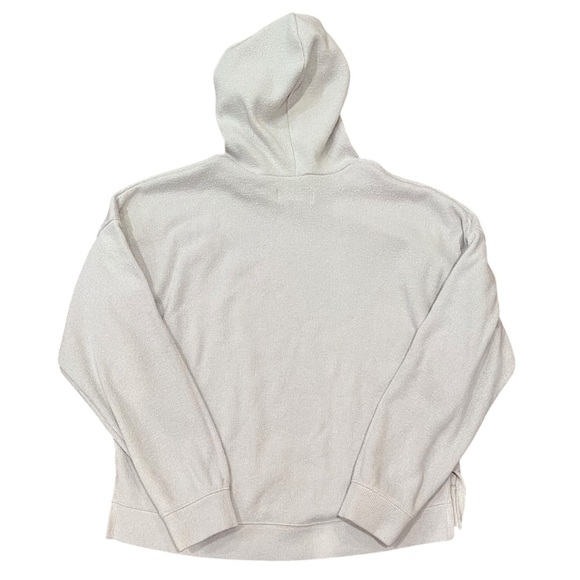 abercrombie & fitch cream soft and cozy hoodie fall winter minimal casual - Picture 2 of 7